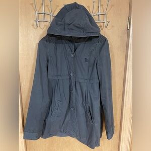 ABERCROMBIE & FITCH-Women's Vintage Cotton Parka Jacket size S Moose Logo